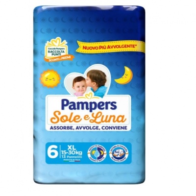 PAMPERS PANN. SOLE E LUNA 6MIS. 13PZ.