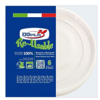 DOPLA PIATTI PIZZA 6PZ. RIUTILIZZABILI
