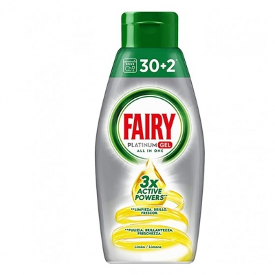 FAIRY PLATINUM GEL 650ML. LIMONE