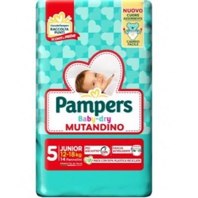 PAMPERS PANN. DRY MUTANDINO 5MIS. 14PZ.