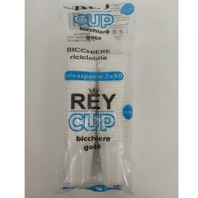 BICCHIERI TRASPARENTI 200CC 100PZ. REY PROMO