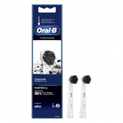 ORAL B RIC. 2PZ. PURE CLEAN CHARCOAL PROMO