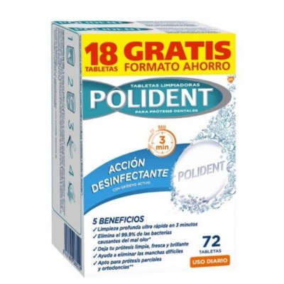 POLIDENT CAPS 72PZ. OSSIGENO ATTIVO