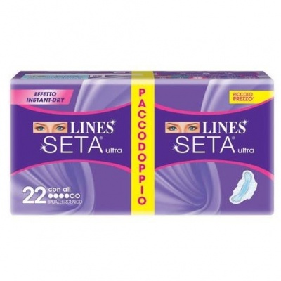 LINES SETA ULTRA 22PZ. PACCODOPPIO C/ALI