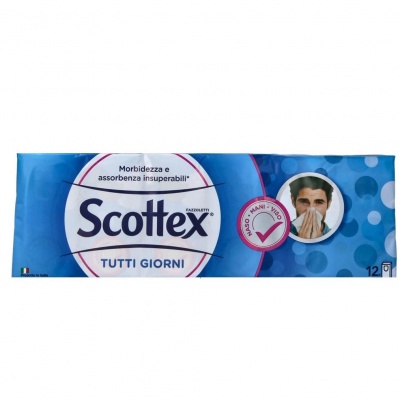 SCOTTEX FAZZOLETTI 12PZ.  TUTTI I GIORNI