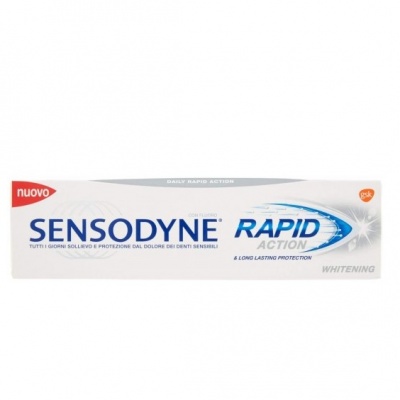 SENSODYNE DENT. 75ML. RAPID ACTION WHITENING