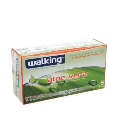 WALKING GUANTI ALOE GEL TG. S 100PZ.