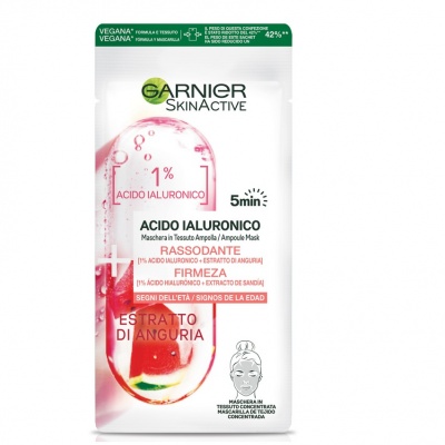 GARNIER SKIN ACTIVE MASCH. TESSUTO AMPOLLA 5MIN. ACIDO IALURONI