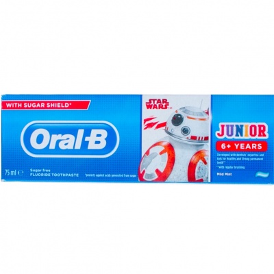 ORAL B DENT. 75ML. JUNIOR 6 STAR PROMO