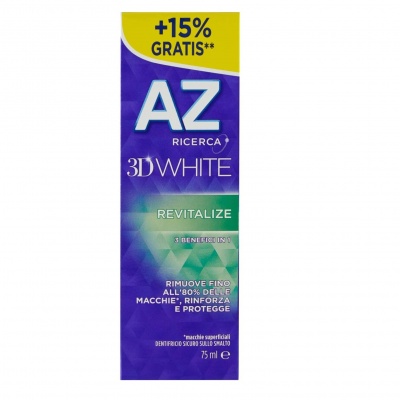 AZ DENT. 75ML. 3D WHITE REVITALIZE