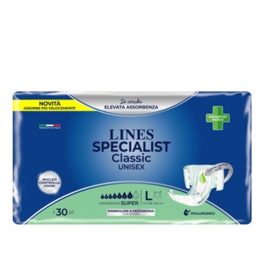 LINES SPECIALIST PANN.MUT. 30PZ. GRANDE OFFERTA